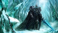 O Rei Lich: Mestre do Trono Congelado em Wrath of the Lich King Classic.