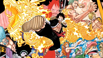 Los Piratas de la Sombrero de Paja en acción: Luffy y amigos desatan sus poderes