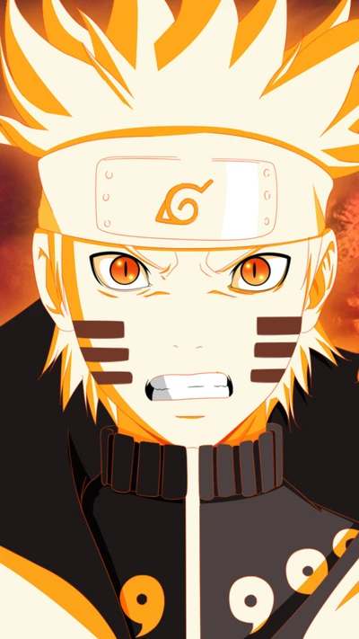 Naruto Uzumaki: Determined Hero with Fiery Spirit