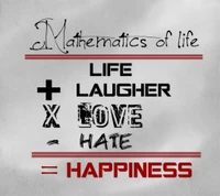 happine, hate, laugher, lovelife, mathematics wallpaper