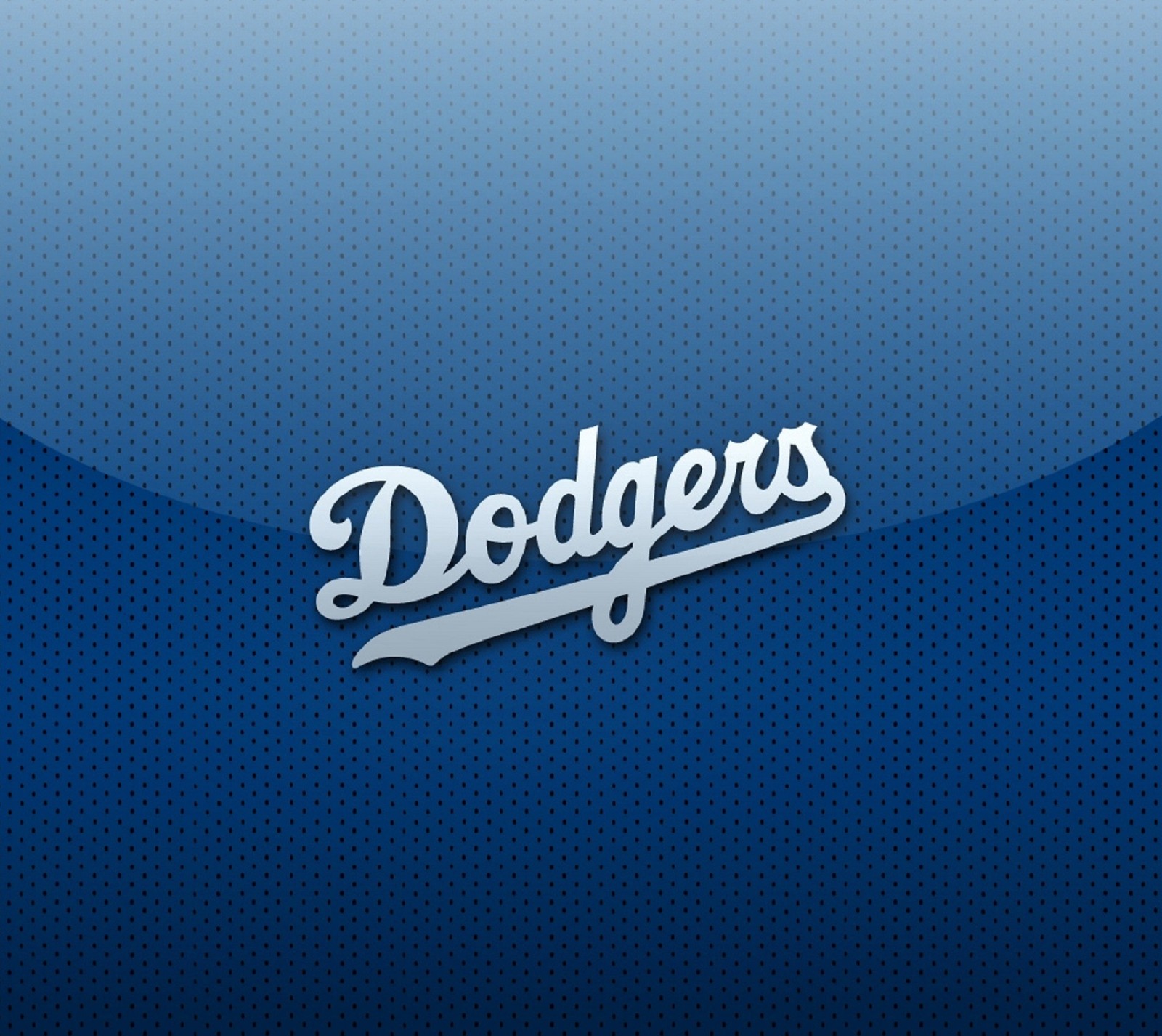 Gros plan d'un logo des dodgers sur un fond bleu (baseball, bleu, dodgers, la, sports)