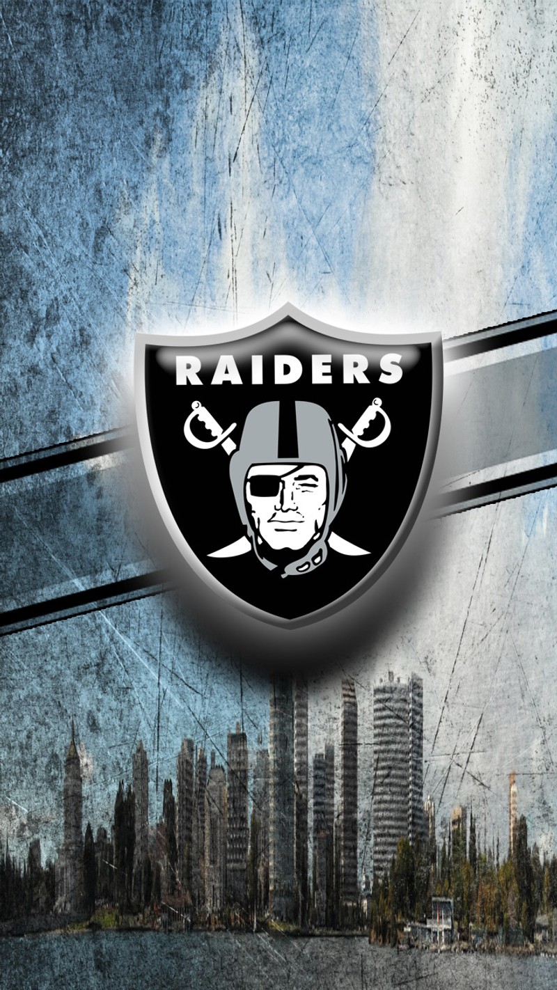 Логотип футбольной команды oakland raiders на фоне гранжа (чёрный, футбол, nfl, окленд, рейдеры)