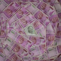 Indian Currency Notes Spread Out