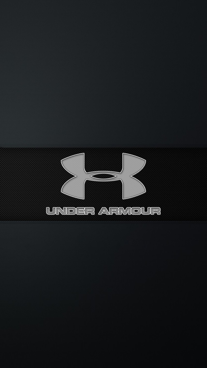 Близкий план черно-белого логотипа under armour (доспехи, синий, фитнес, спорт, под)