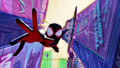 Spider-Man s'envole à travers l'univers vibrant de l'animation