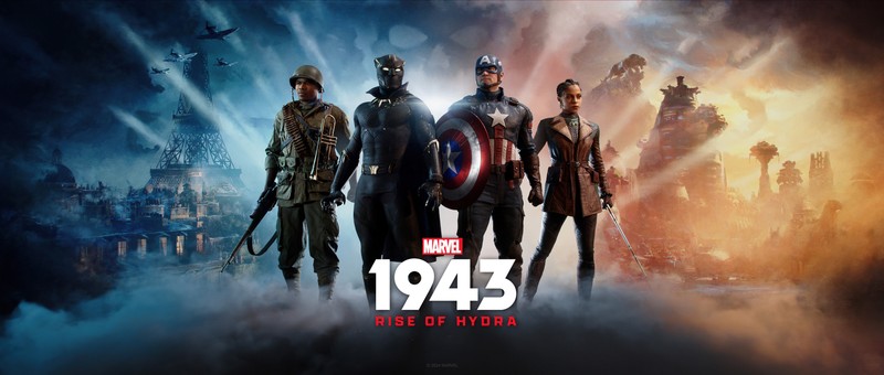 Мстители приходят в фильмы о мстителях (марвел 1943 восстание гидры, marvel 1943 rise of hydra, широкоформатный, арт игры, игры 2025 года)