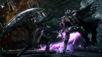 Dante lucha contra un demonio en Devil May Cry 5