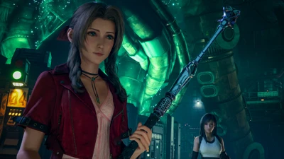 аэрис гейнсборо, final fantasy 7 remake, ff7, видеоигра, final fantasy vii remake