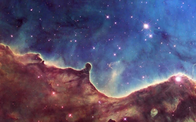 Vista deslumbrante da nebulosa Carina capturada pelo telescópio espacial Hubble