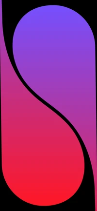 Diseño de gradiente abstracto con formas curvas en púrpura vibrante y magenta