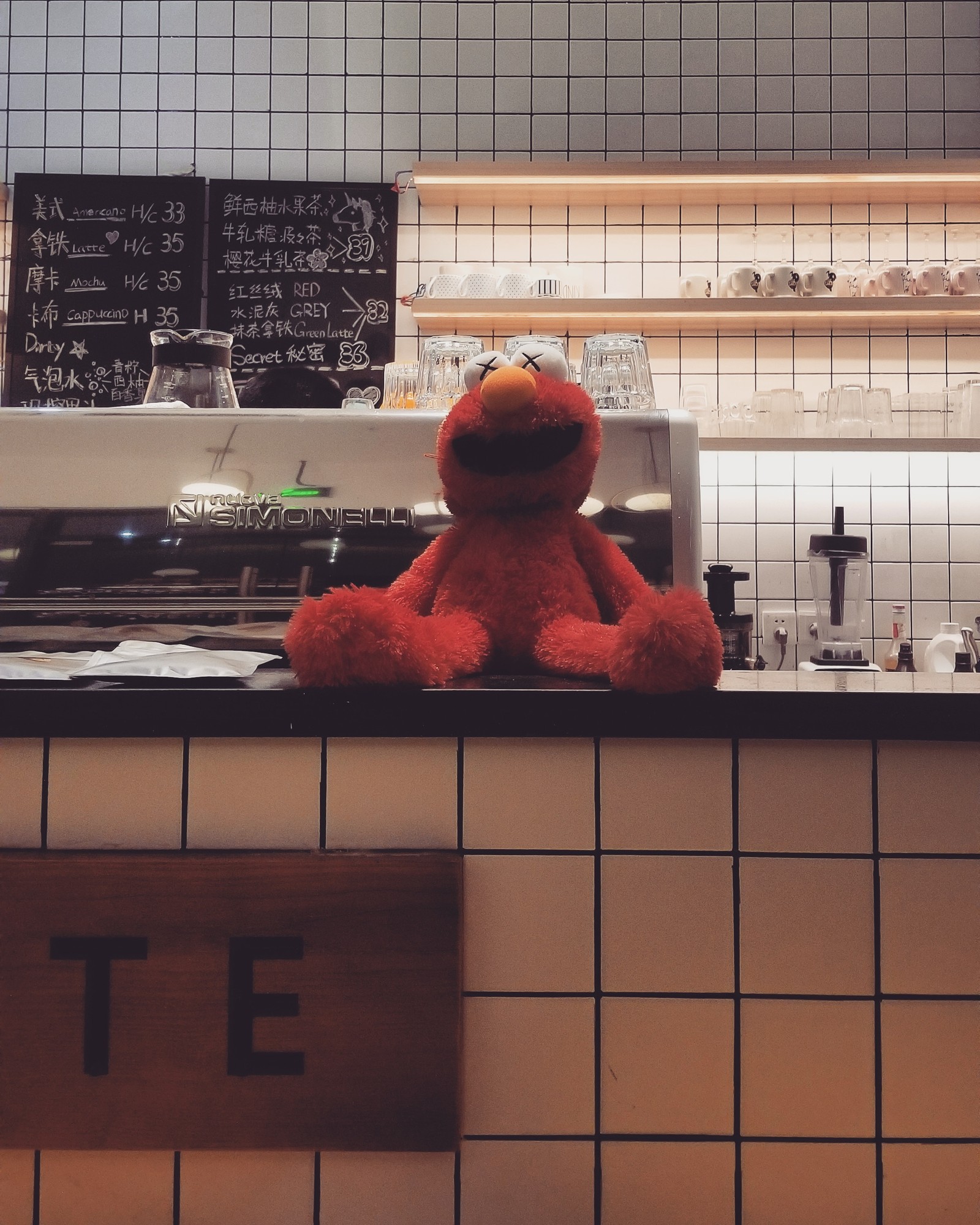 Lade tier, weihnachten, kaffee, coffeeshop, elmo Hintergrund herunter