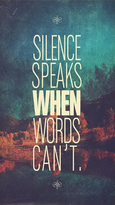 silence, speak, words