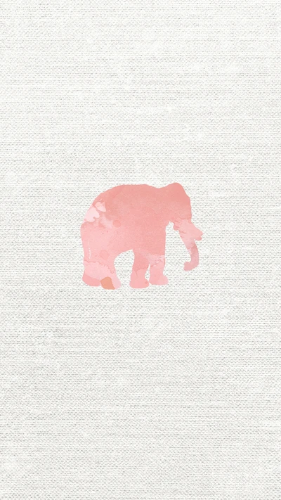 bonito, elefante, feminino, iphone, rosa