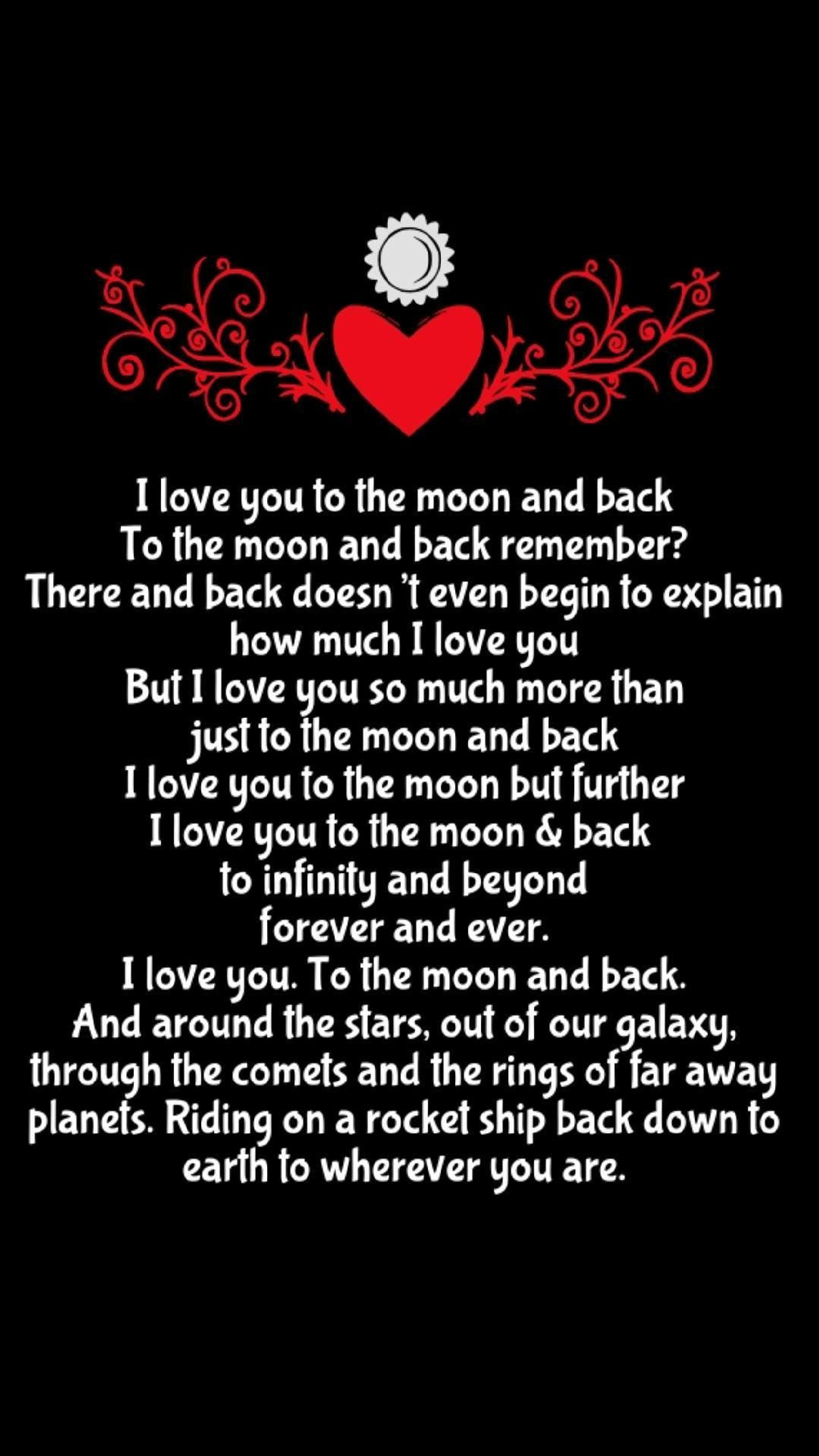 A black and red poem with a heart on it (love, love poem)