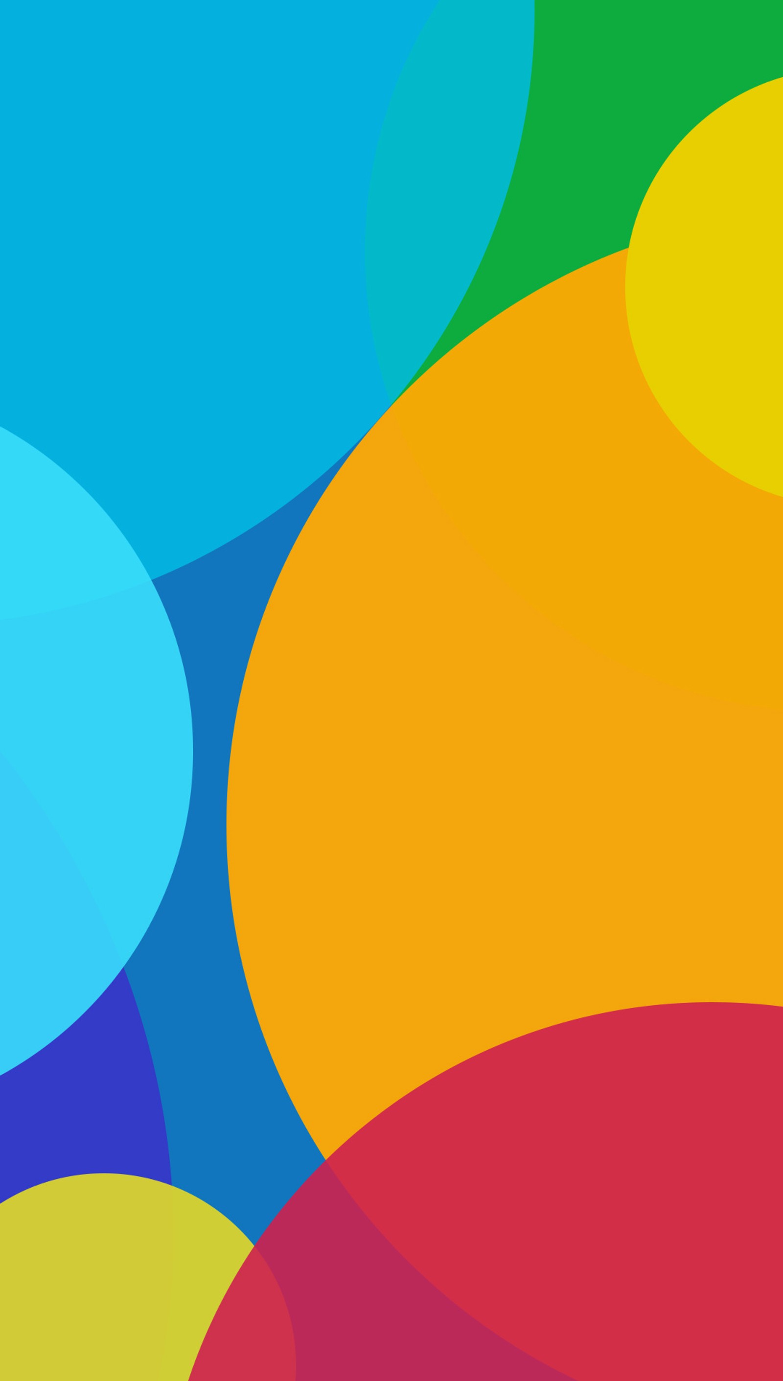 A close up of a colorful background with a lot of circles (abstract, bubbles, colorful, miui, miui 6)