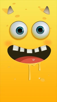 bob, sponge, face, funny, yellow