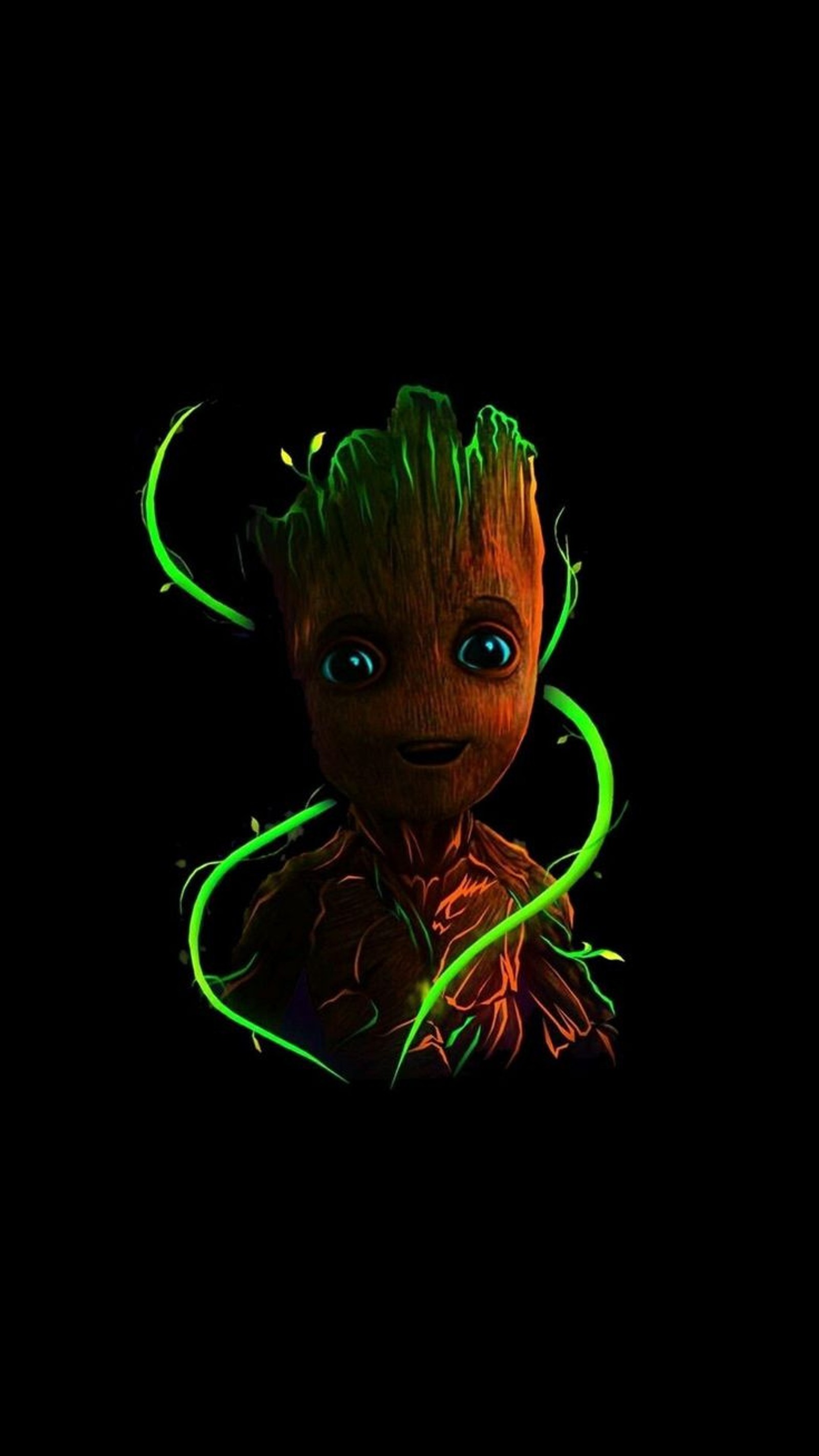 Скачать обои грут, groot, новый год 19, marvel, imgroot