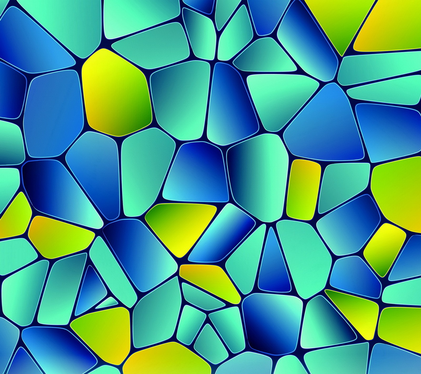 A close up of a blue and green mosaic tile background (abstract, background, color, mosaic)