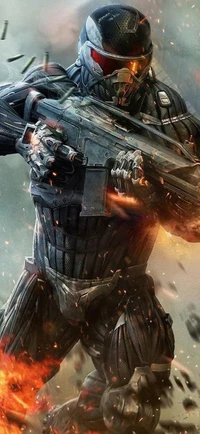 Crysis 3 Warlord en action : gameplay de tireur futuriste