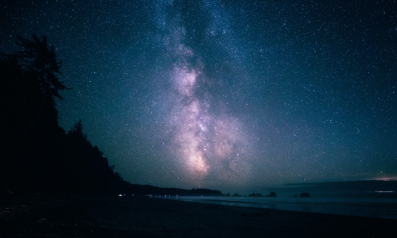 Baixar papel de parede via láctea, céu noturno, noite, atmosfera, estrela