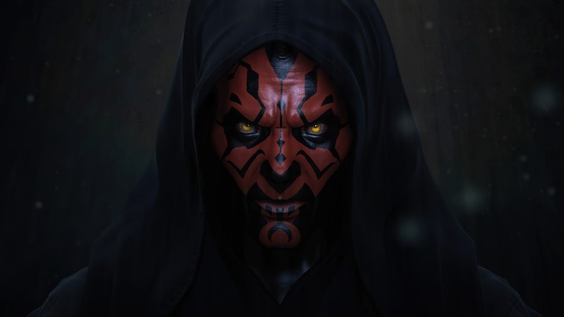 Дарта мола в темноте (дарт мол, darth maul, звёздные войны, star wars, фэнтези)