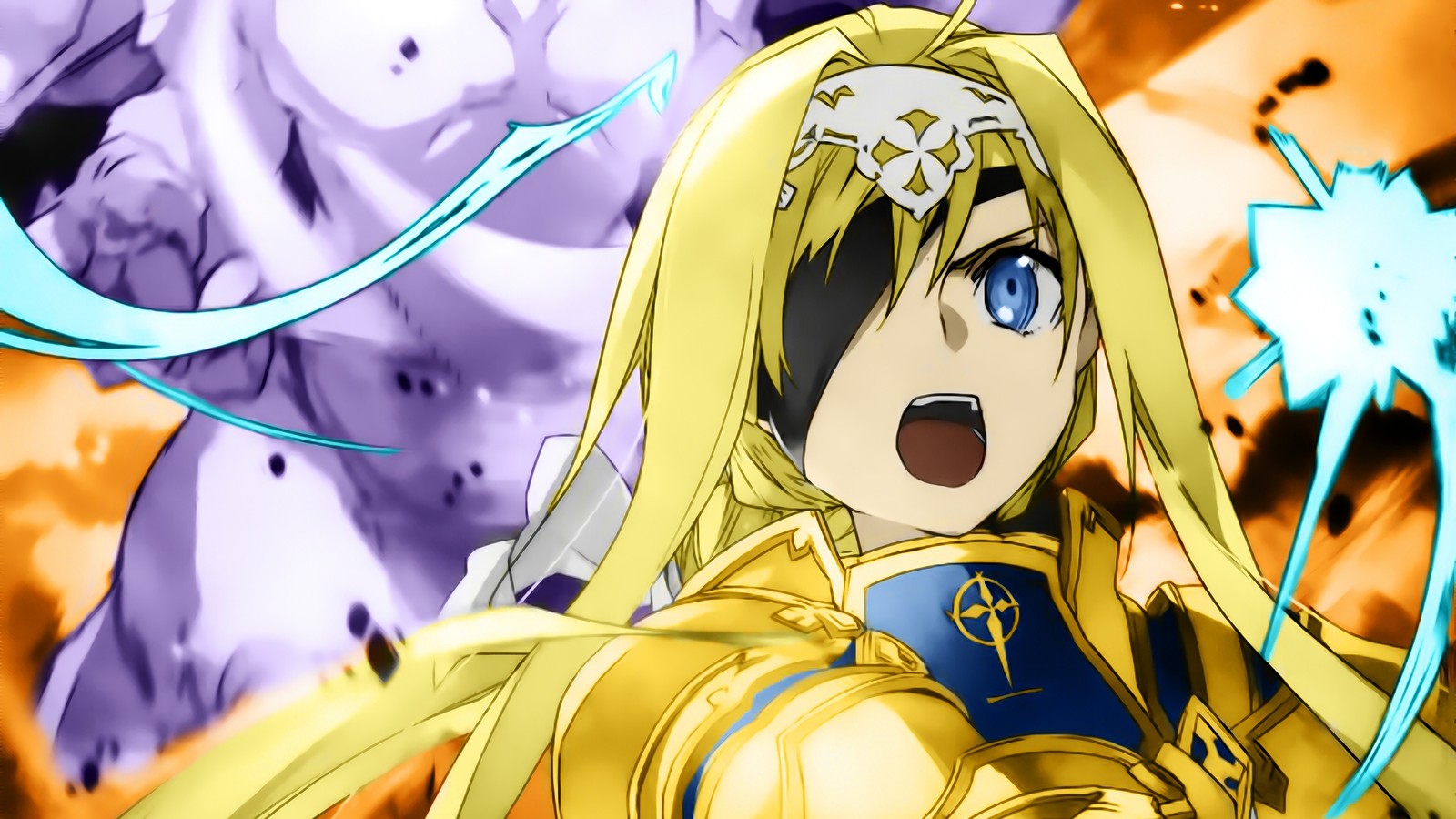 Descargar fondo de pantalla alice zuberg, sao, sword art online alicization, anime