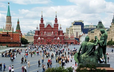 red square, landmark, tourism, city, town square