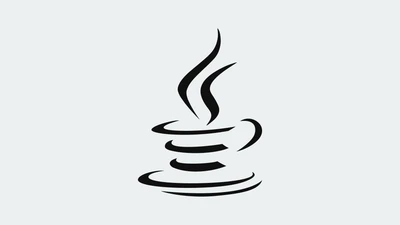 Monochrome Java Symbol: Sleek Stencil Design