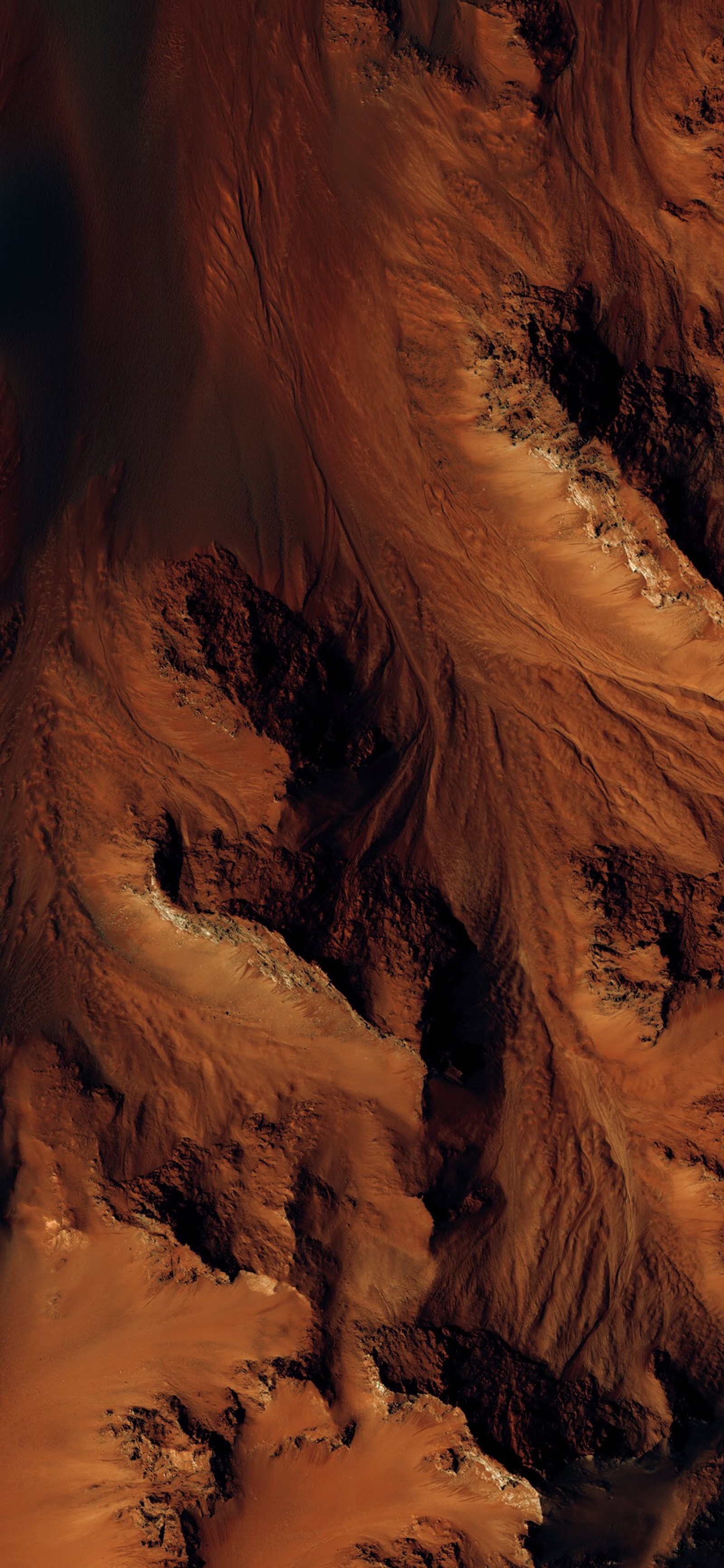 Arafed view of a desert with a plane flying over it (xiaomi, miui 12, android, geology, art)