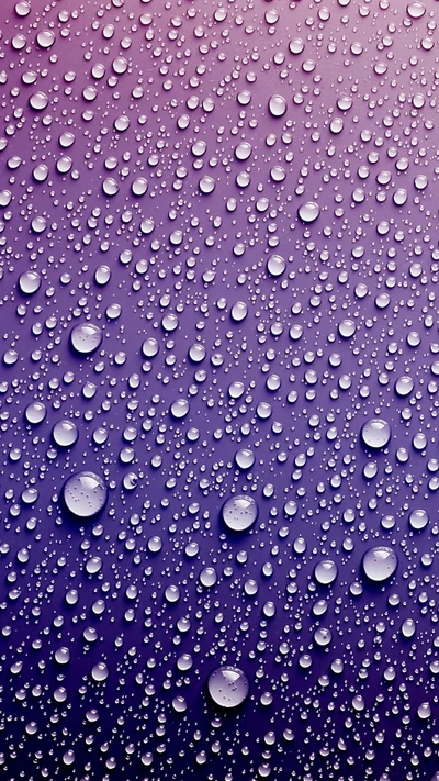 HD Water Drops on a Gradient Background