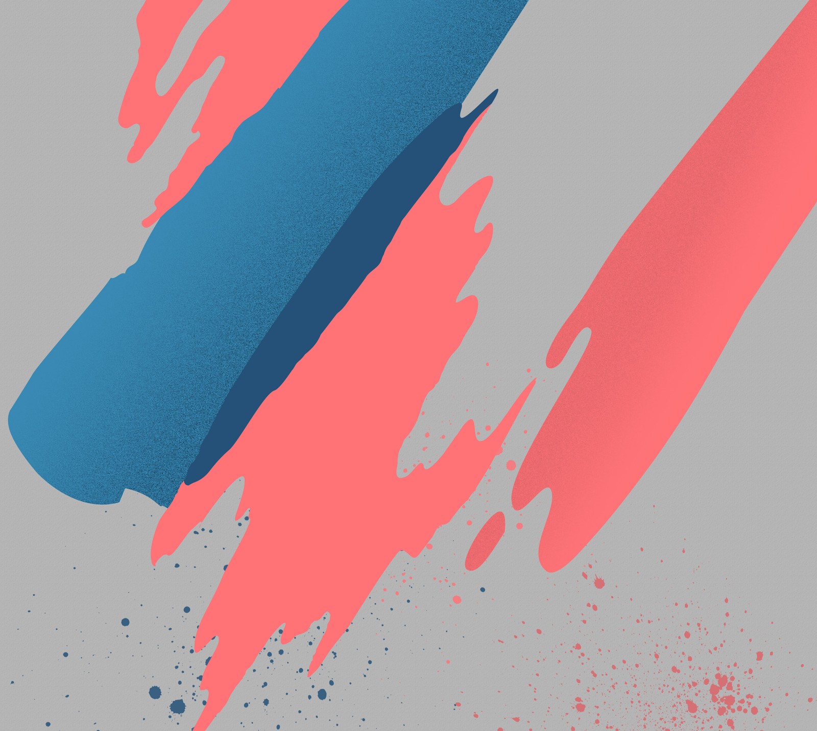 There is a blue and pink brush stroke on a gray background (android, htc 10, sense)