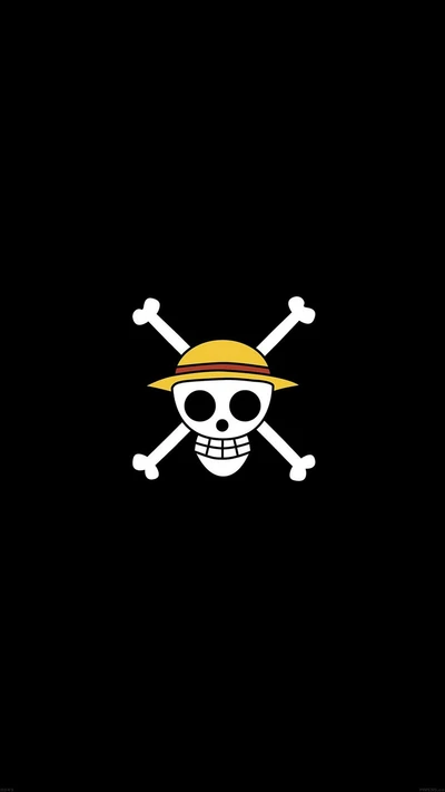 logo, luffy, one piece, skull