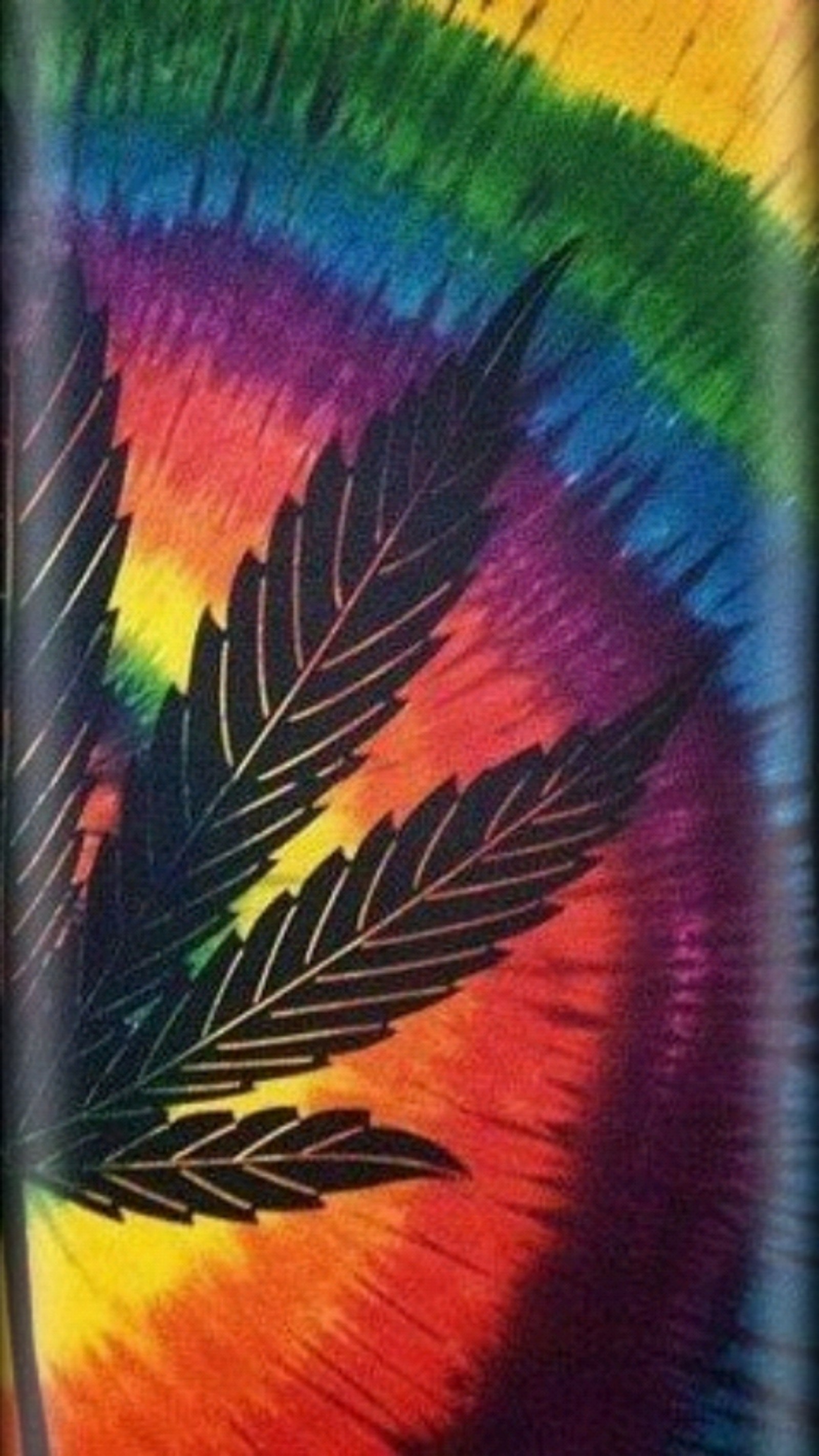 Um close de uma camiseta tie-dye com uma folha de maconha (3d, 420, arte, borda, galáxia)