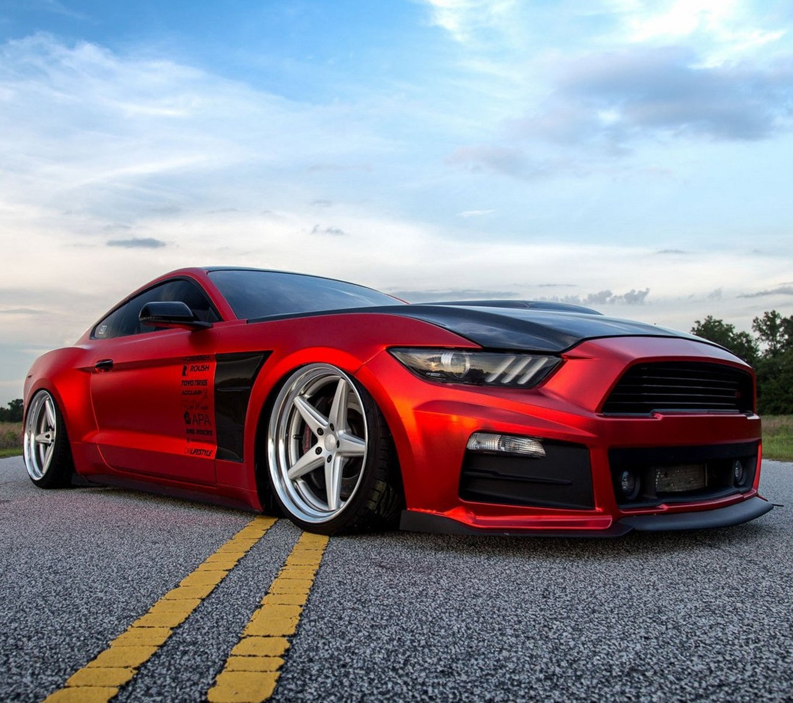 Descargar fondo de pantalla beats, mustang, rojo