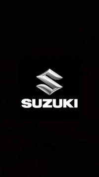 Suzuki-Logo auf schwarzem Hintergrund