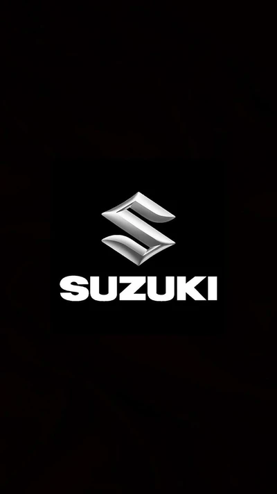 Logo Suzuki sur fond noir