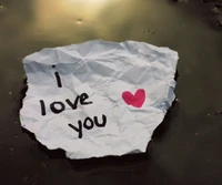 heart, love note, love paper