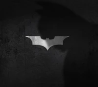 Stylized Batman Emblem with Shadow Effect