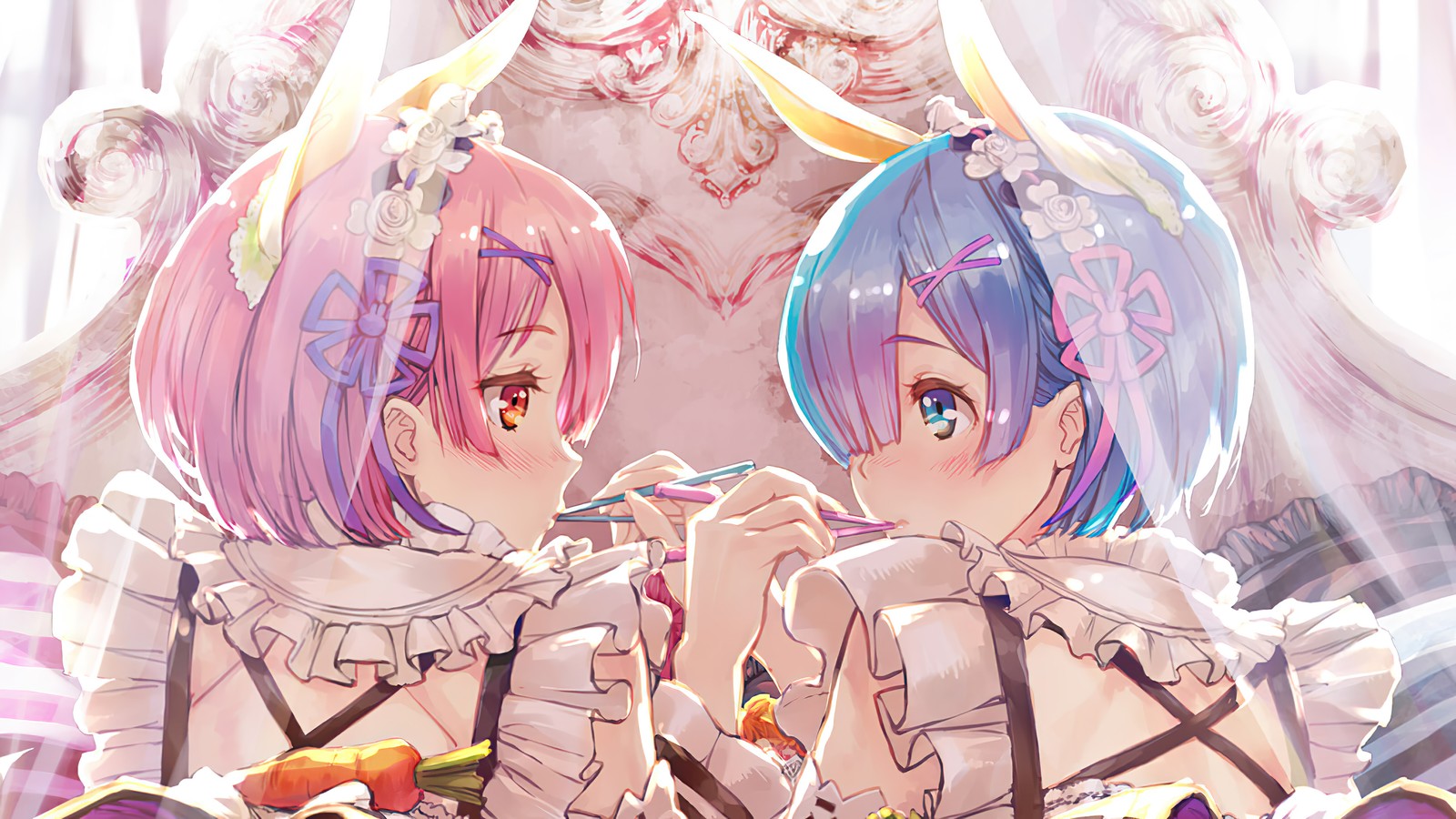 ram, rem, re zero, anime, re zero starting life in another world wallpaper