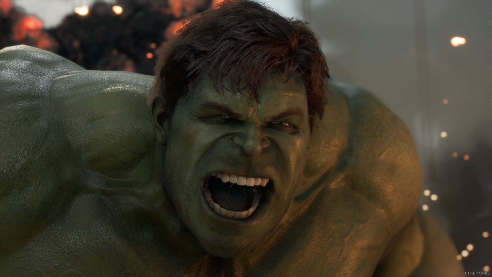 Hulk in avengers war (marvels avengers, video game, hulk)