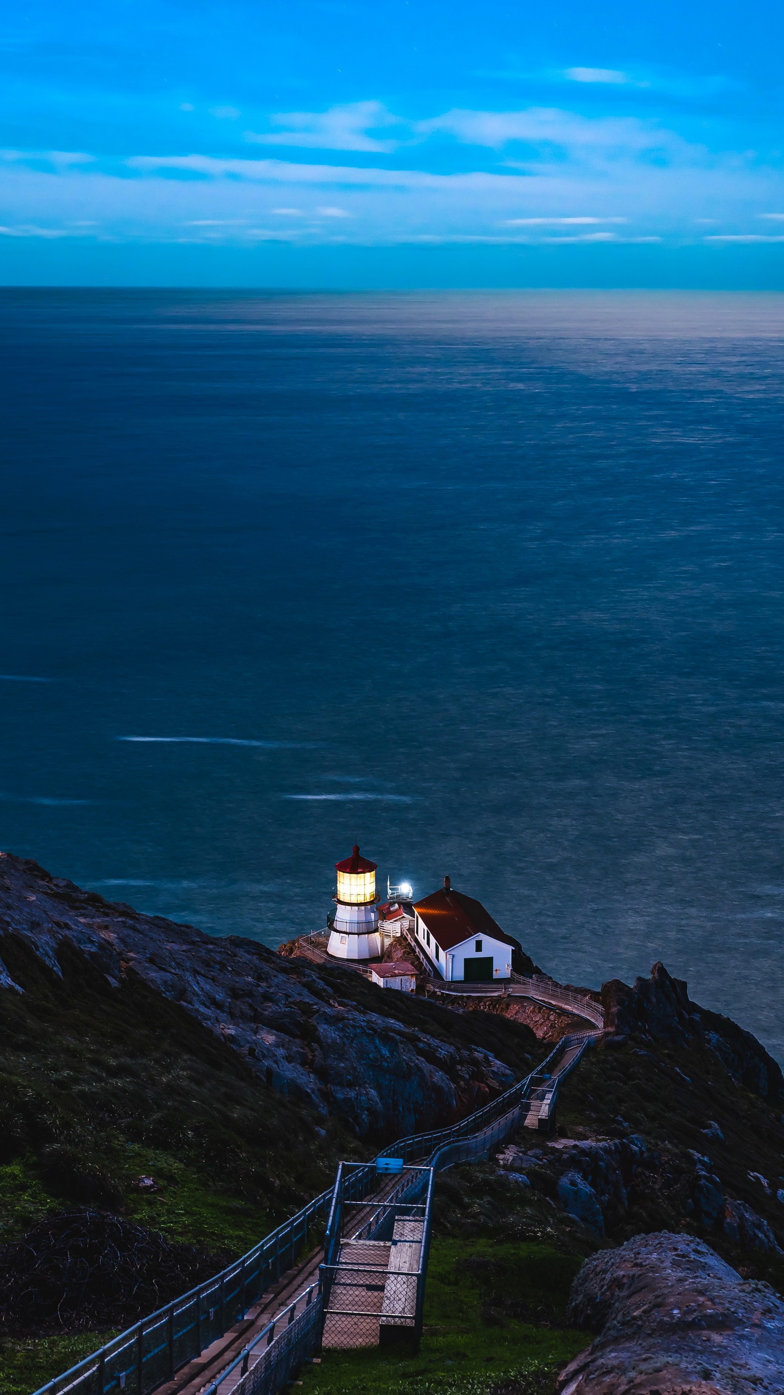 yosemite national park, cliff, lighthouse, sea, coast wallpaper