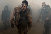 rick grimes, negan, amc, humano, niebla