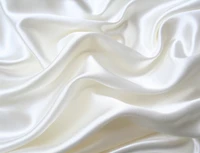 Luxurious White Satin Silk Fabric