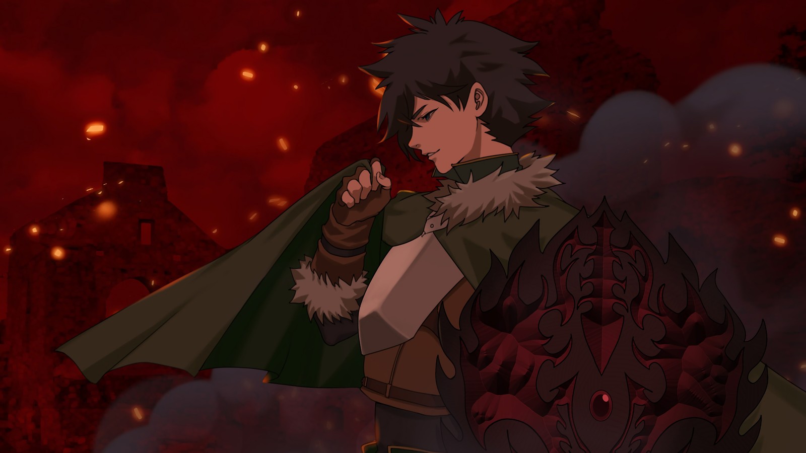 Lade naofumi iwatani, the rising of the shield hero, tate no yuusha no nariagari, anime Hintergrund herunter