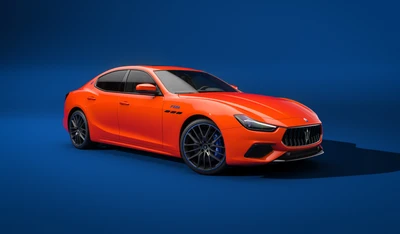 2022 Maserati Ghibli F Tributo: Специальное издание в ярком оранжевом цвете