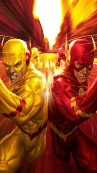 Epic Clash: The Flash vs. Reverse Flash in a High-Speed Showdown