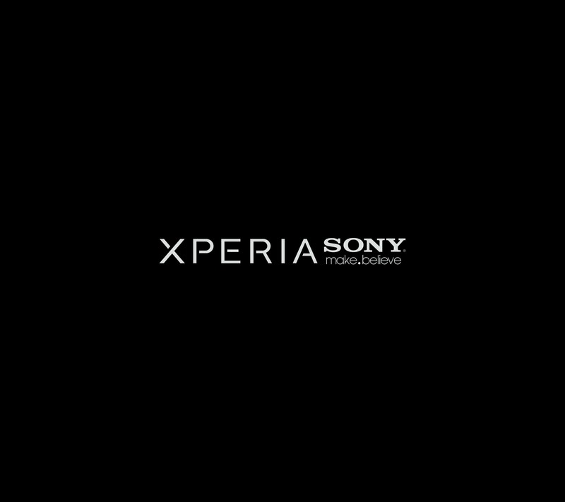 Черный фон с надписью xperia sony на нем (sony, xperia)