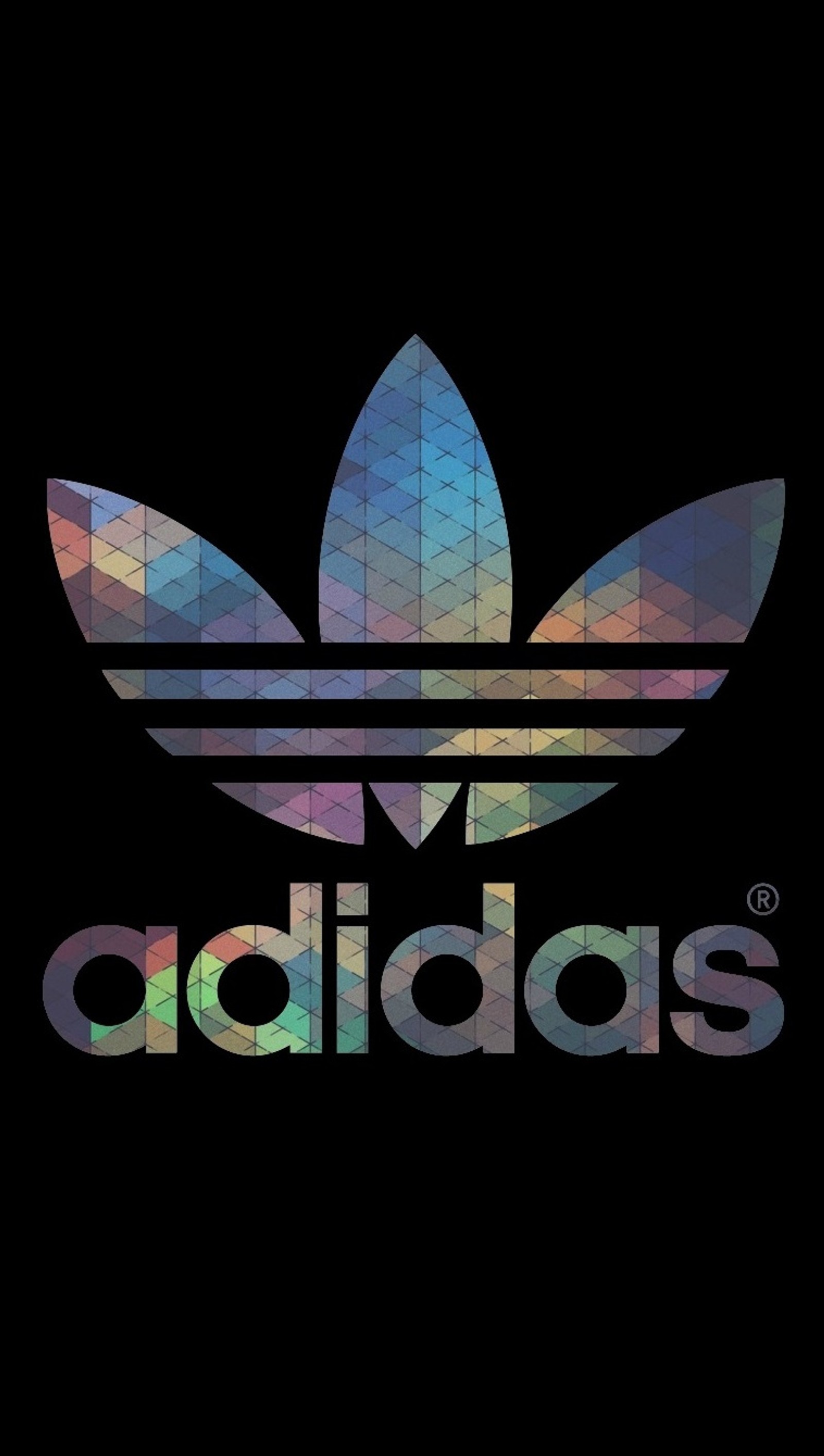 Логотип adidas на черном фоне (цвета, логотип)