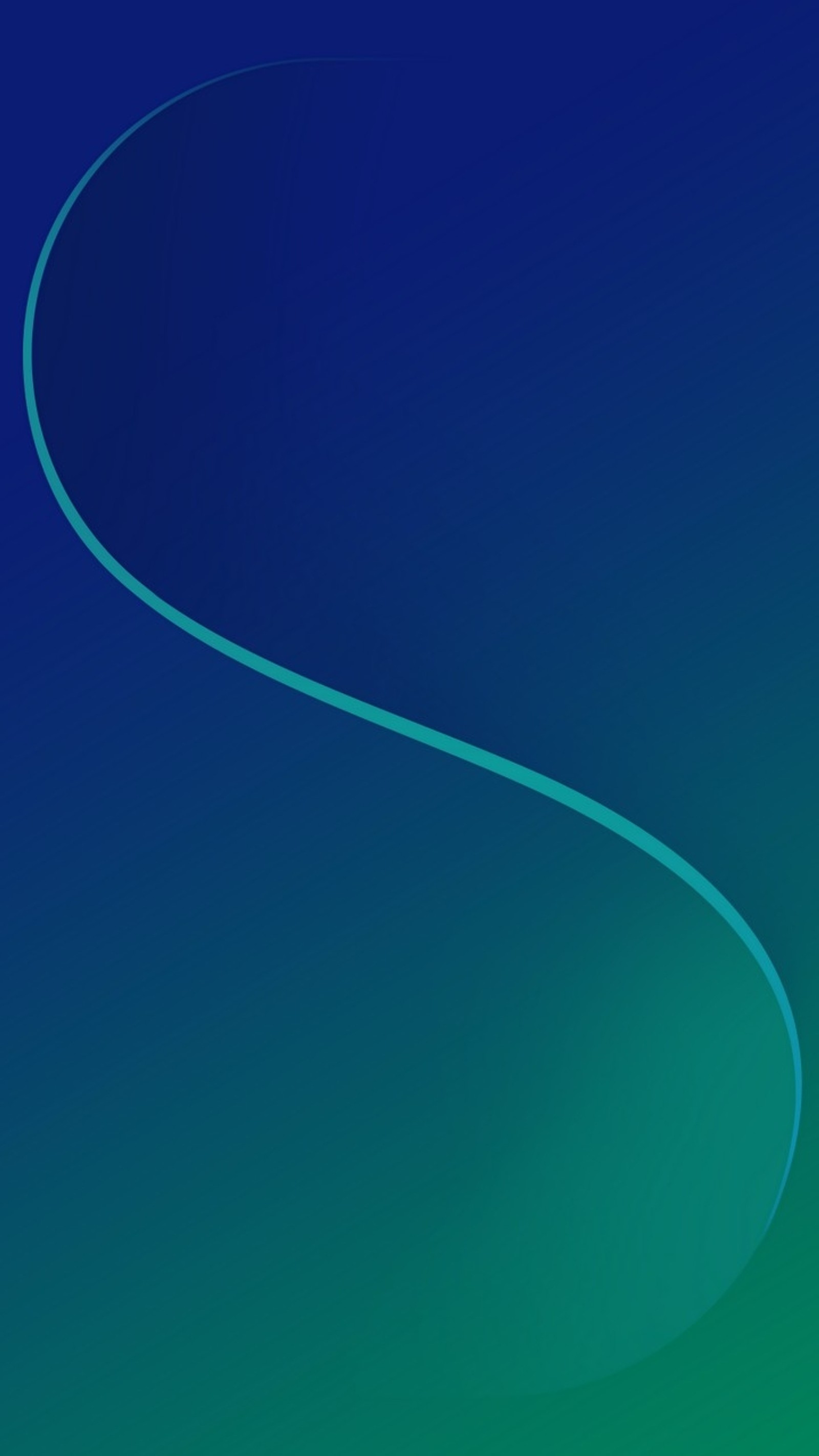 Un primer plano de un fondo verde y azul con una línea curva (abstracto, línea, fondo de pantalla)