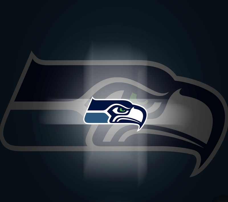 Крупный план логотипа seattle seahawks на черном фоне (nfl, сиэтл сихокс, seattle seahawks)